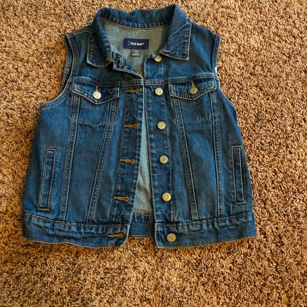 Girls old navy denim vest